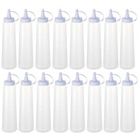 Kit 16 Bisnagas Plásticas Grandes 400ml Molhos Maionese Ketchup Mostarda Plasvale