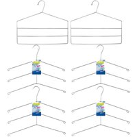 Conjunto 4 Cabides Triplos Para Camisa 2 Cabides Triplos De Calças 