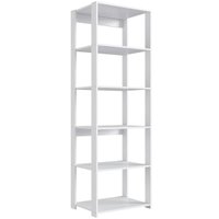 Estante Livreiro Branca com 5 Prateleiras 183x60x45cm Closet Organizador Multiuso