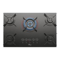 Cooktop a Gás Fisher 5 Bocas Tripla Chama Fit Line Preto - Bivolt