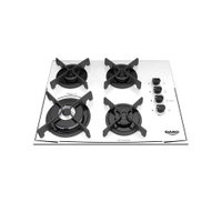 Cooktop Dako 4 Bocas Glass Turbo Cook com Mesa de Vidro e Tripla Chama Branco - Bivolt