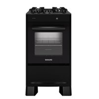 Fogão de Piso Suggar 4 Bocas Mesa de Vidro Neo Max Preto - Bivolt