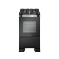Fogão de Piso Mueller 4 Bocas Decorato Vetro Preto - Bivolt