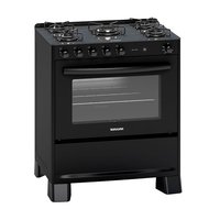 Fogão de Piso Suggar 5 Bocas com Mesa de Vidro Preto FGV510PT - Bivolt