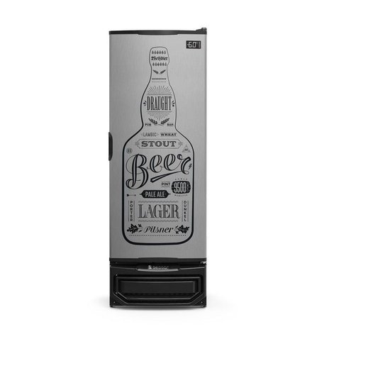 Cervejeira Gelopar 410 Litros Cinza GRBA-400-GW - 127 Volts