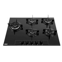 Cooktop a Gás Franke 5 Bocas Glass Preto 75GTC - Bivolt