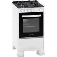 Fogão de Piso Suggar 4 Bocas com Mesa de Vidro BrancoFGV410BR - Bivolt