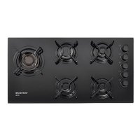 Cooktop Brastemp 5 Bocas com Quadrichama e Acendimento Automático Preto BDD85AE - Bivolt