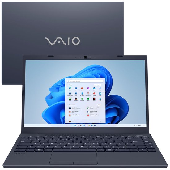 Notebook Vaio FE14 AMD® Ryzen 5-5500U Windows 11 Home 16GB RAM 256GB SSD 14 Full HD - Cinza Grafite