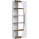 Estante Livreiro Multiuso 5 Prateleiras Branco Mel Prodecor Organizador Escritório 180x63x33cm