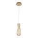 Lustre Pendente Nordecor Lezie In 2740 Ouro Brilho Led Bivolt OURO BRILHO 2740