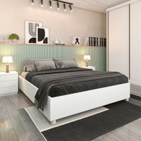 Cama Mônaco Casal MDP com Pés PVC Tcil