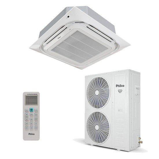 Ar-Condicionado Split Inverter Cassete 55000 BTUs Philco Eco Quente e Frio PAC60000ICQFM16 220V