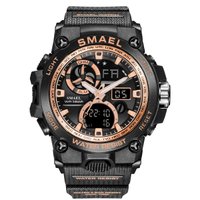 Relógio Masculino Smael AnaDigi 8011 - Preto e Dourado