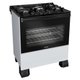Fogão Mueller 5 bocas Branco com Mesa de Vidro e Tripla Chama MFV5BF