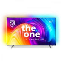 Smart TV 65 LED 4K UHD Philips 65PUG8808/78 Ambilight, Google TV, Wi-Fi Prata, Bivolt