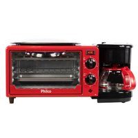 Forno Elétrico Philco 3 em 1 PFE09V Forno, Cafeteira e Grill 220V