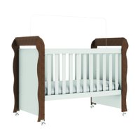 Berço Americano Carolina Baby Mimo Mini Cama 2 em 1 Com Rodízios Para Quarto Bebê