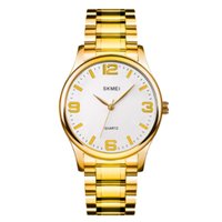 Kit Relógio Feminino Skmei Analógico 3001 C/ Brinde Dourado