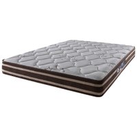 Colchão Queen Oakland Espuma D70/D28 Dupla Face 158x198x24cm Marrom