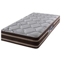 Colchão Solteiro Twin Size Oakland Espuma D70/D28 Dupla Face 96x203x24cm Marrom