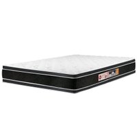 Colchão Casal de Espuma Castor Black E White Air D33 Double Face 138x188x27 Preto