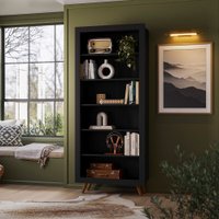 Estante Livreiro Qmovi Multiuso Retrô Preto
