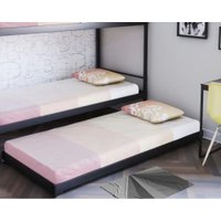 Cama Preto Fosco Inferior Completa Casa Proa Solteiro