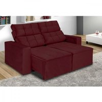 Sofá Classic C/ 3 Lugares Retrátil e Reclinável 1,70 Paraná Vinho