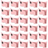 Conjunto 30 Suportes Porta Guardanapos De Papel P/ Mesa Uz Rosa/Quartzo