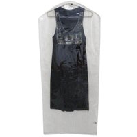 Capa Protetora Para Roupa Vestido Jaqueta Terno Casaco 55x125cm Transparente e TNT