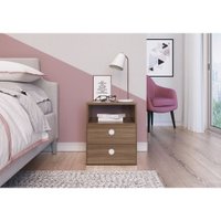 Mesa De Cabeceira Com 2 GavetasCom 1 Prateleira Tókio Art In Moveis Montana