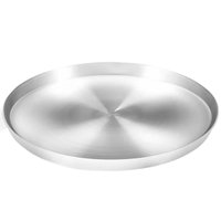Forma P/ Pizza Assadeira Redonda 30cm Material Alumínio Cristal MTA Cinza