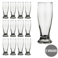 Jogo Com 12 Copos Tulipa Munich de Vidro 200ml P/ Chopp e Cerveja Nadir Figueiredo
