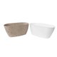 Kit Com 6 Cachepots Floreira de Mesa 4,1L Conjunto de Vasos para Plantas Borboletas 3D Plasvale