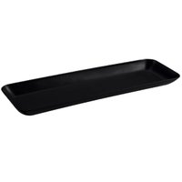 Kit Com 15 Prato para Sushi Comida Japonesa Bandejas para Servir Retangulares Coza Preto