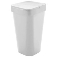 Lixeira 15 Litros P/ Cozinha ou Banheiro Cesto de Lixo Plástico Izzy OU Branco