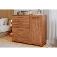 Cômoda de Quarto Malu 1 Porta 4 Gavetas Cinamomo - Panan