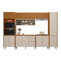 Cozinha 6 peças com Torre Quente e Porta Ripada Matisse Linea Brasil