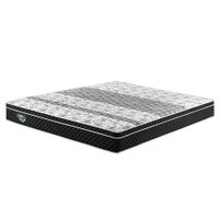 Colchão King Gran Sleep Mola Verticoil (24x193x203) Branco e Preto