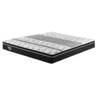 Colchão Queen Gran Sleep Mola Verticoil (24x178x198) Branco e Preto