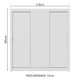 Guarda-Roupa Casal 3 Portas de Correr Branco Sublime Plus Madesa