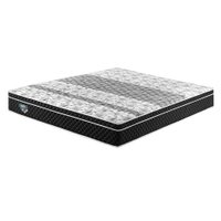 Colchão Casal Gran Sleep Mola Verticoil (24x138x198) Branco e Preto