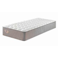 Colchão Solteiro King Agile Mola Verticoil (30x96x203) Cinza e Branco