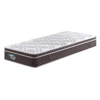Colchão Solteiro Comfort Line Mola Verticoil (26x88x188) Marrom e Branco