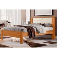 Cama de Casal Pérola Cinamomo/Off White - Conquista