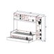 Guarda Roupa 3 Portas Aéreo c/ Bicama 2691 Branco - Multimóveis