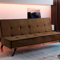 Sofá Cama p/Sala Sicília Extra Suede Cinza - Paropas