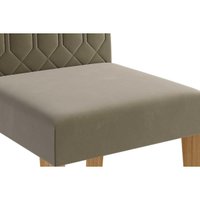 Cadeira de Cozinha Paola Wood Kit 2 Un Savana/Nature-Suede Nude Bege - Cimol