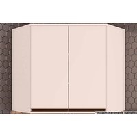 Armário Aéreo p/ Cozinha Connect Canto Oblíquo c/2Portas 80x83cm Off White - Henn